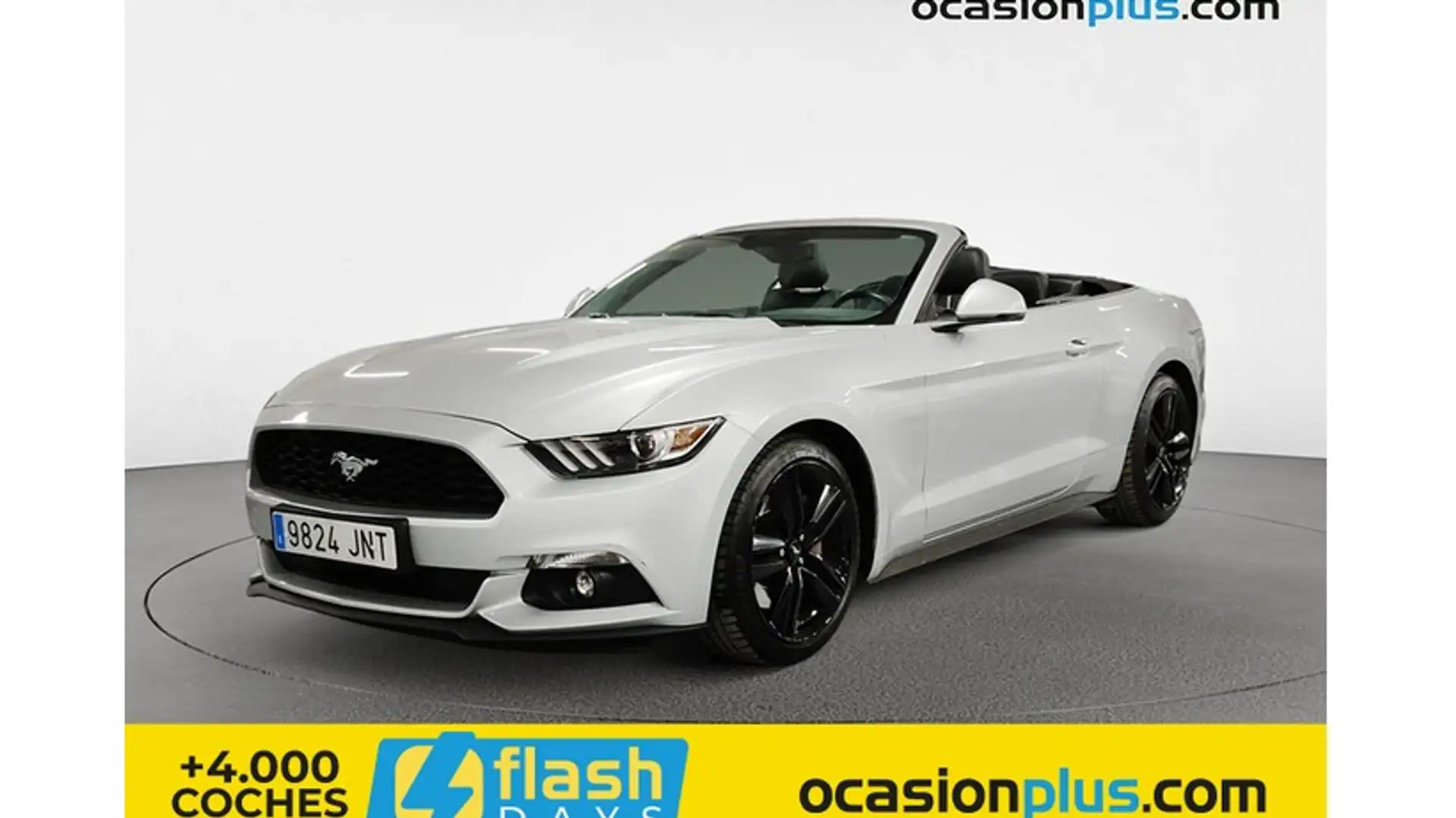 Ford Mustang Convertible 2.3 EcoBoost Aut. Plateado - 1