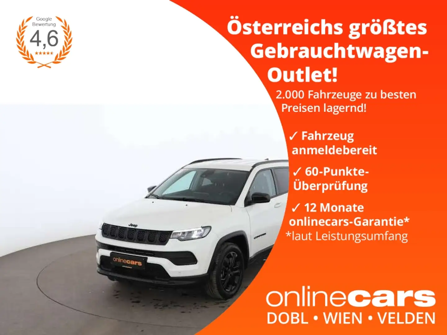 Jeep Compass 1.3 PHEV 4xe AWD Aut LED LEDER SITZHZG Weiß - 1