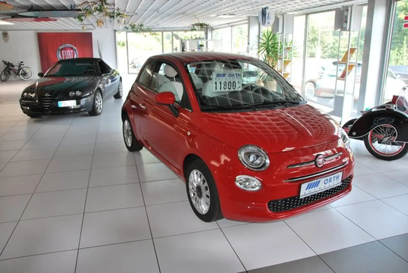 Fiat 500 Lounge Rood - 1