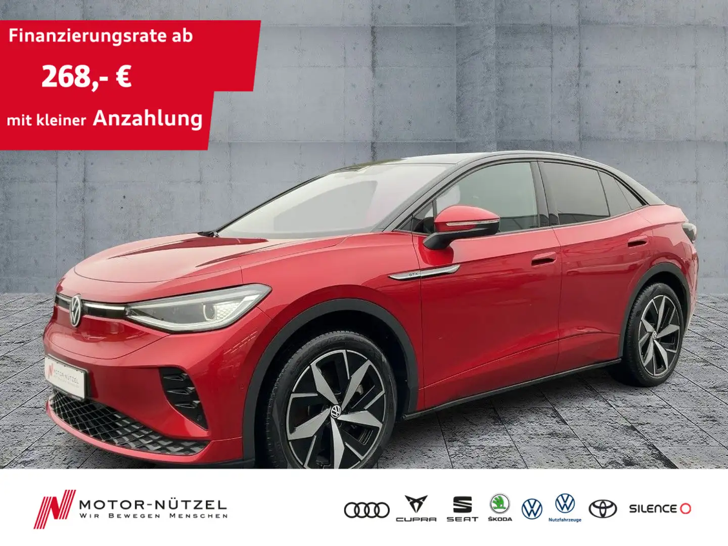 Volkswagen ID.5 220 kW GTX 4M MATRIX+NAVI+AHK+PANO+ACC+HuD Rouge - 1