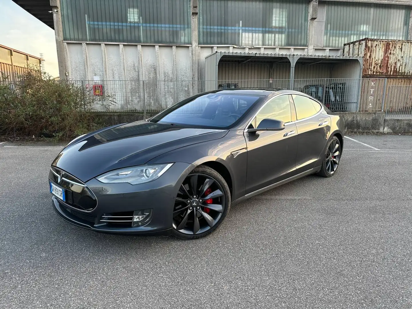 Tesla Model S Model S P85 D Supercharger Gratuiti Trasferibili Gris - 1