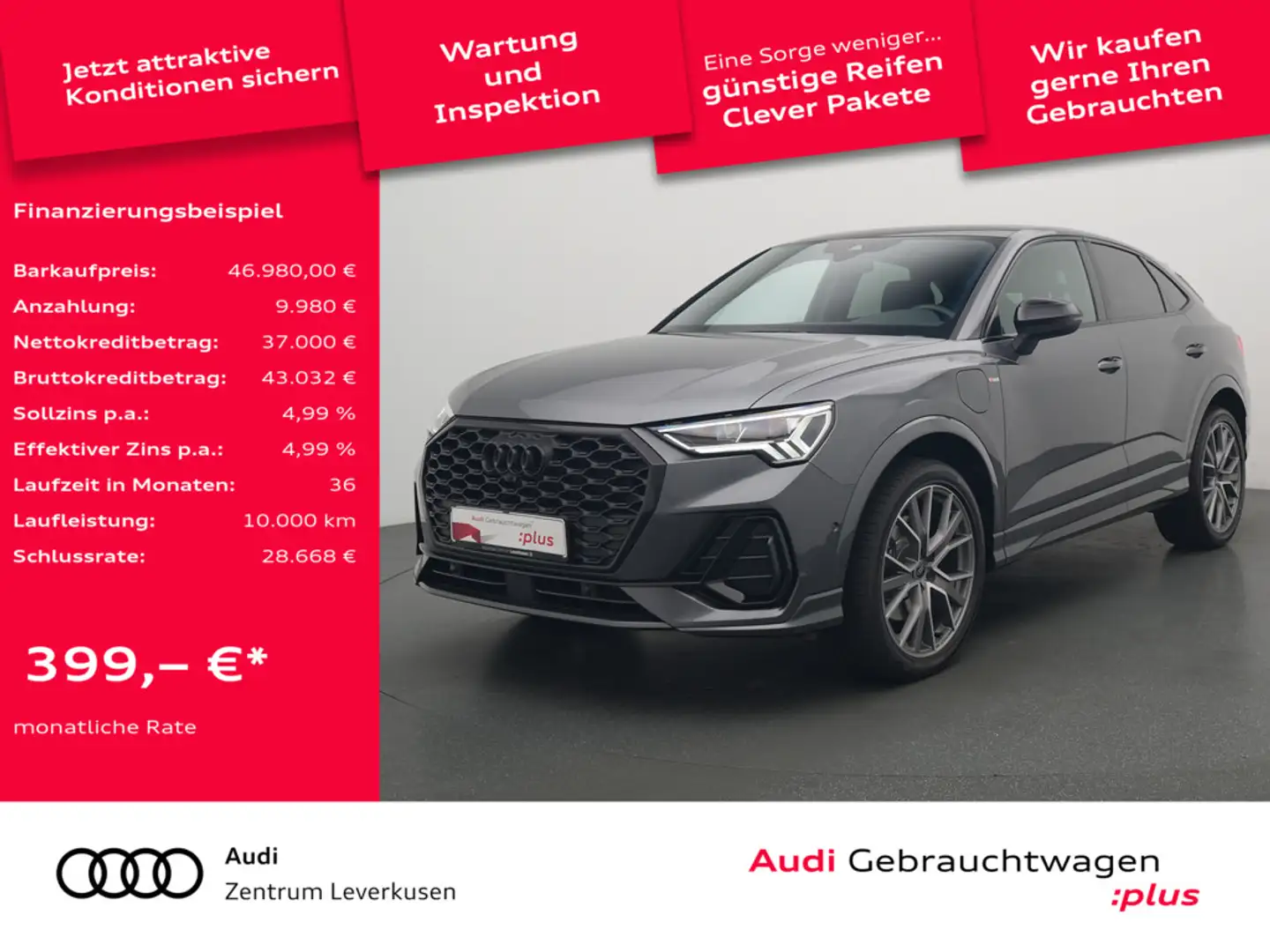 Audi Q3 VIRT AHK ACC PANO LED SHZ SONOS Schwarz - 1