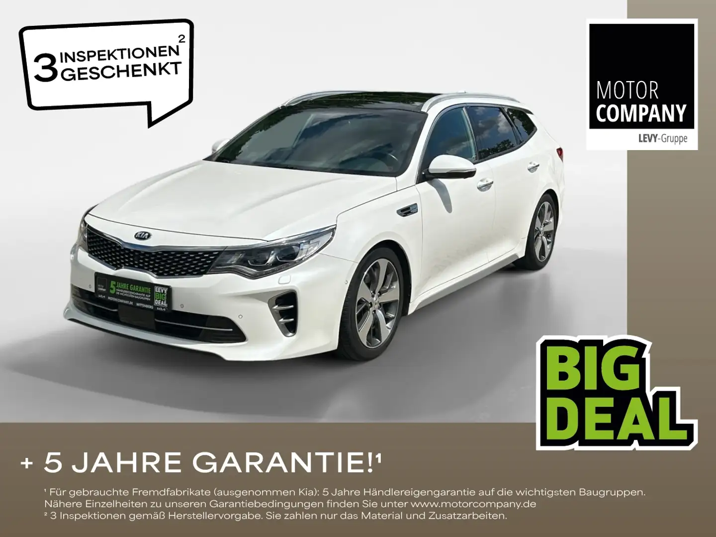 Kia Optima Sportswagon 1.7 CRDi GT Line ISG GT-Line Weiß - 1
