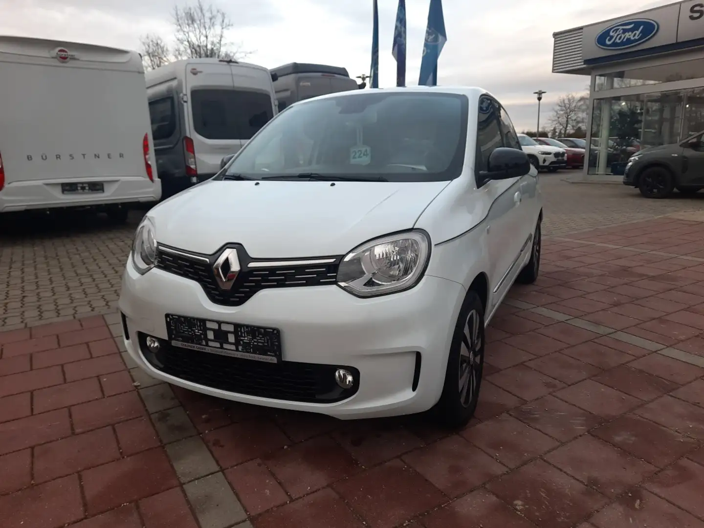 Renault Twingo Techno Electric Navi Kamera SHZ Klimaaut. Weiß - 2