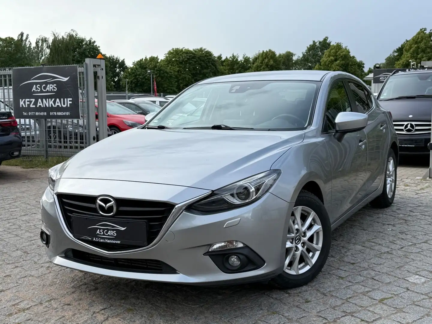 Mazda 3 Lim. 2.2 Center-Line*Klima*Aluf*PDC*Euro6 Silber - 1
