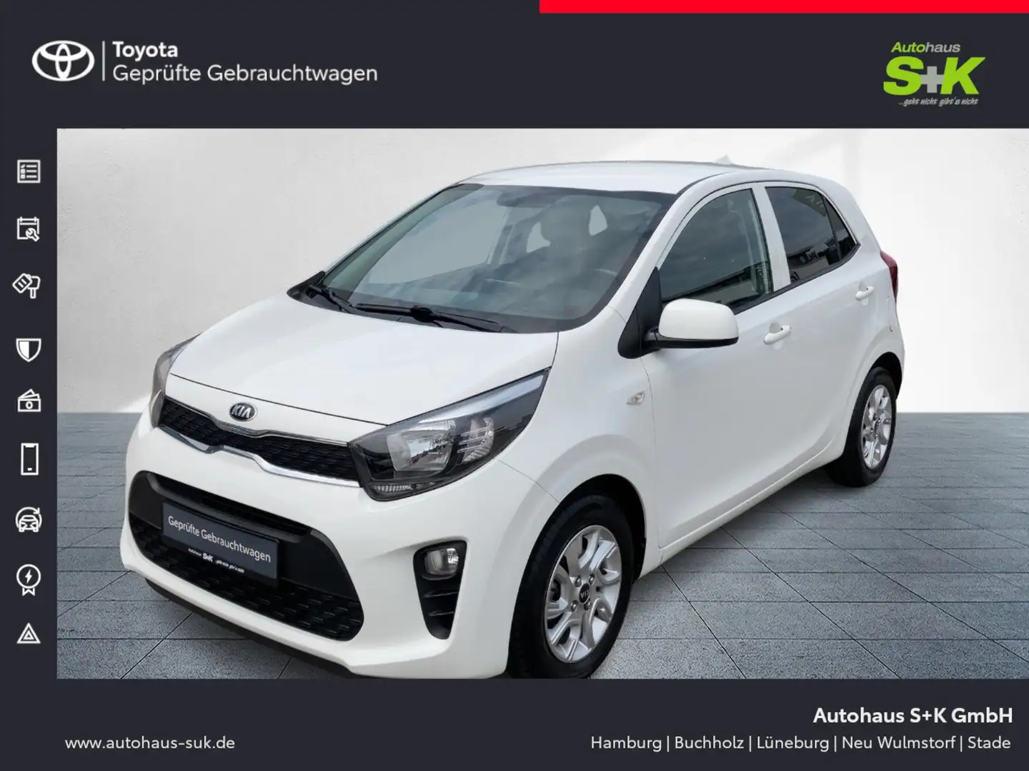 Kia Picanto 1.0 Dream Team*8-fach bereift*SHZ*KAMERA* Blanc - 1