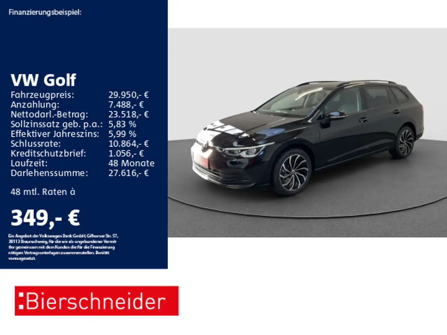 Volkswagen Golf Variant Golf 8 Variant 2.0 TDI DSG Life NAVI LED ERGO AC Negro - 1