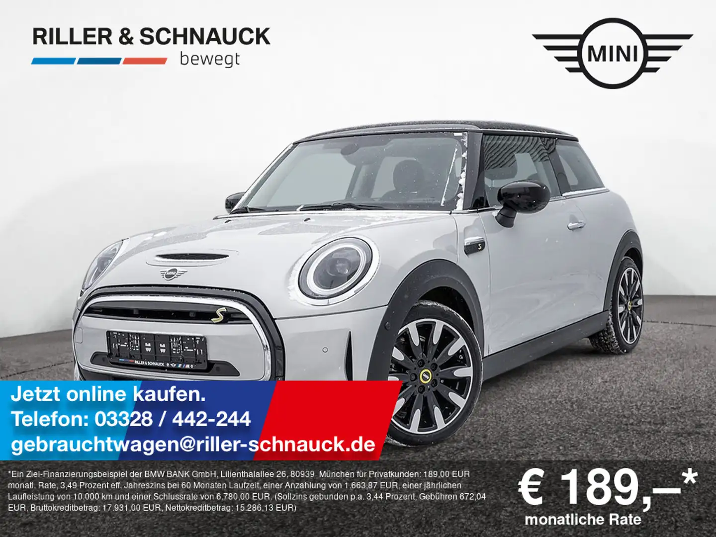 MINI Cooper SE Classic Trim LED+KLIMAAUTOMATIK+PDC Silber - 1