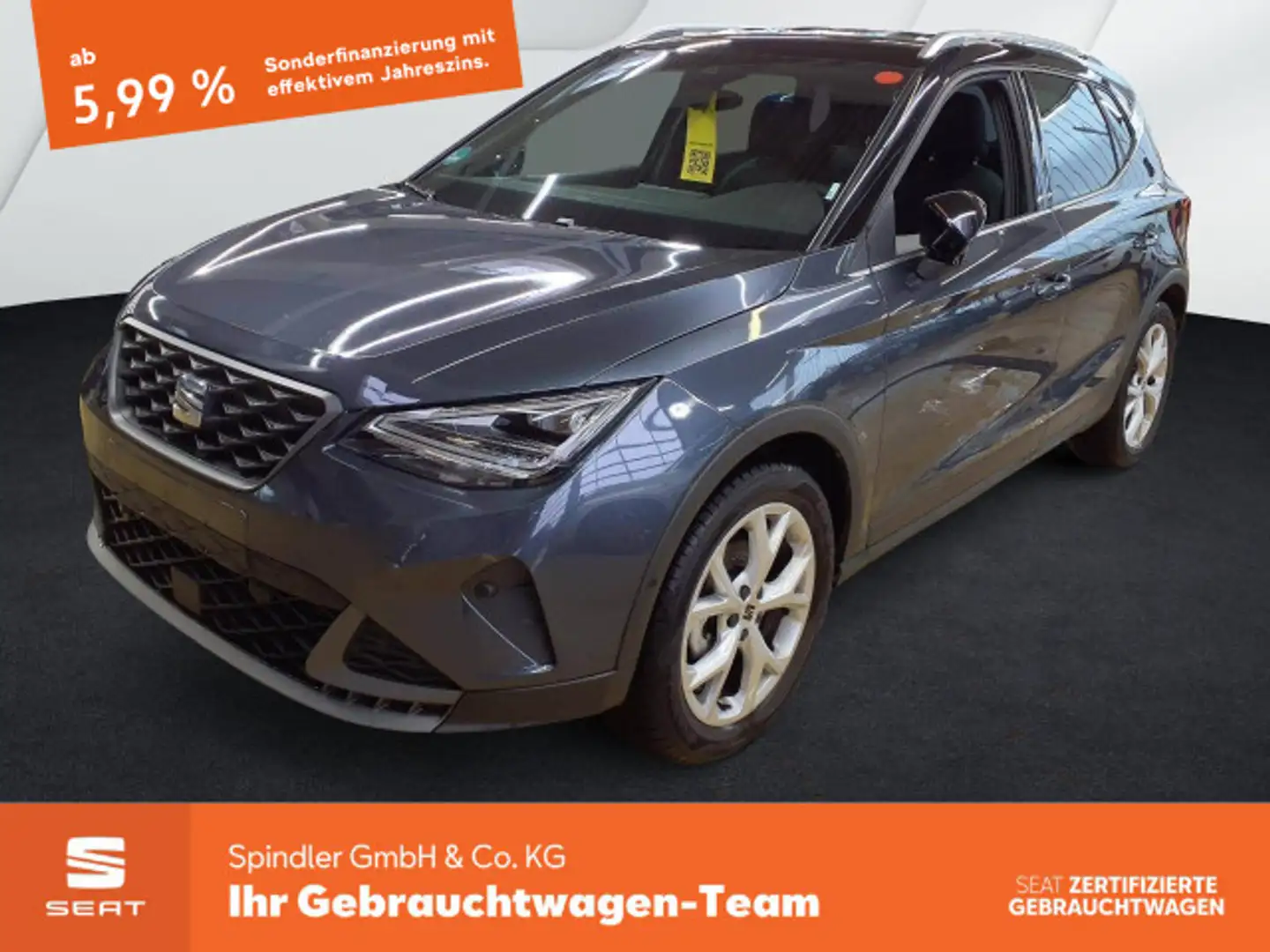 SEAT Arona FR 1.5 TSI DSG / ParkAssi, Navi, AHK, LED Grau - 1