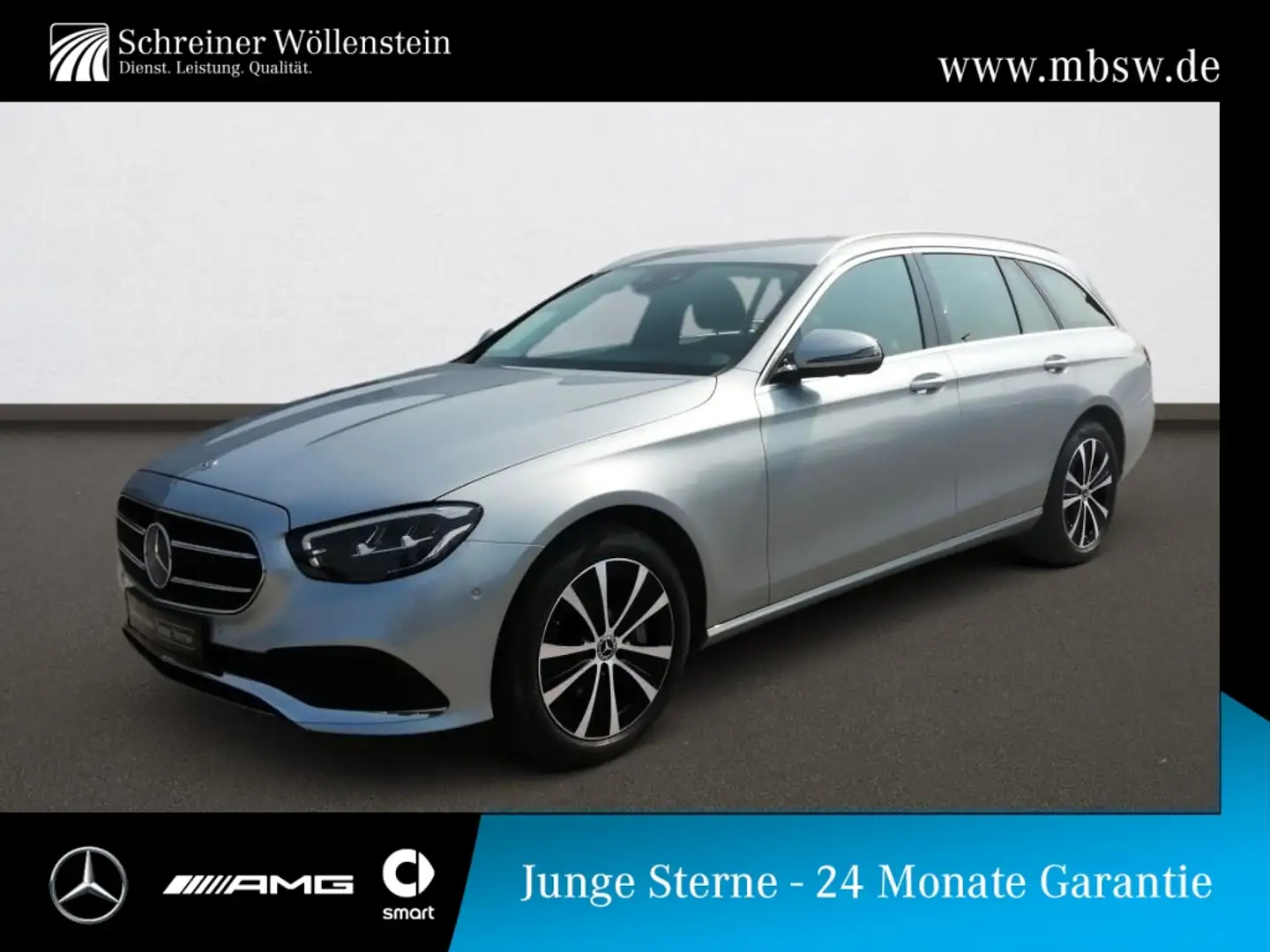 Mercedes-Benz E 300 de T 4M Avantgarde*360°*AHK*Distr*MBUX*HUD Argent - 1