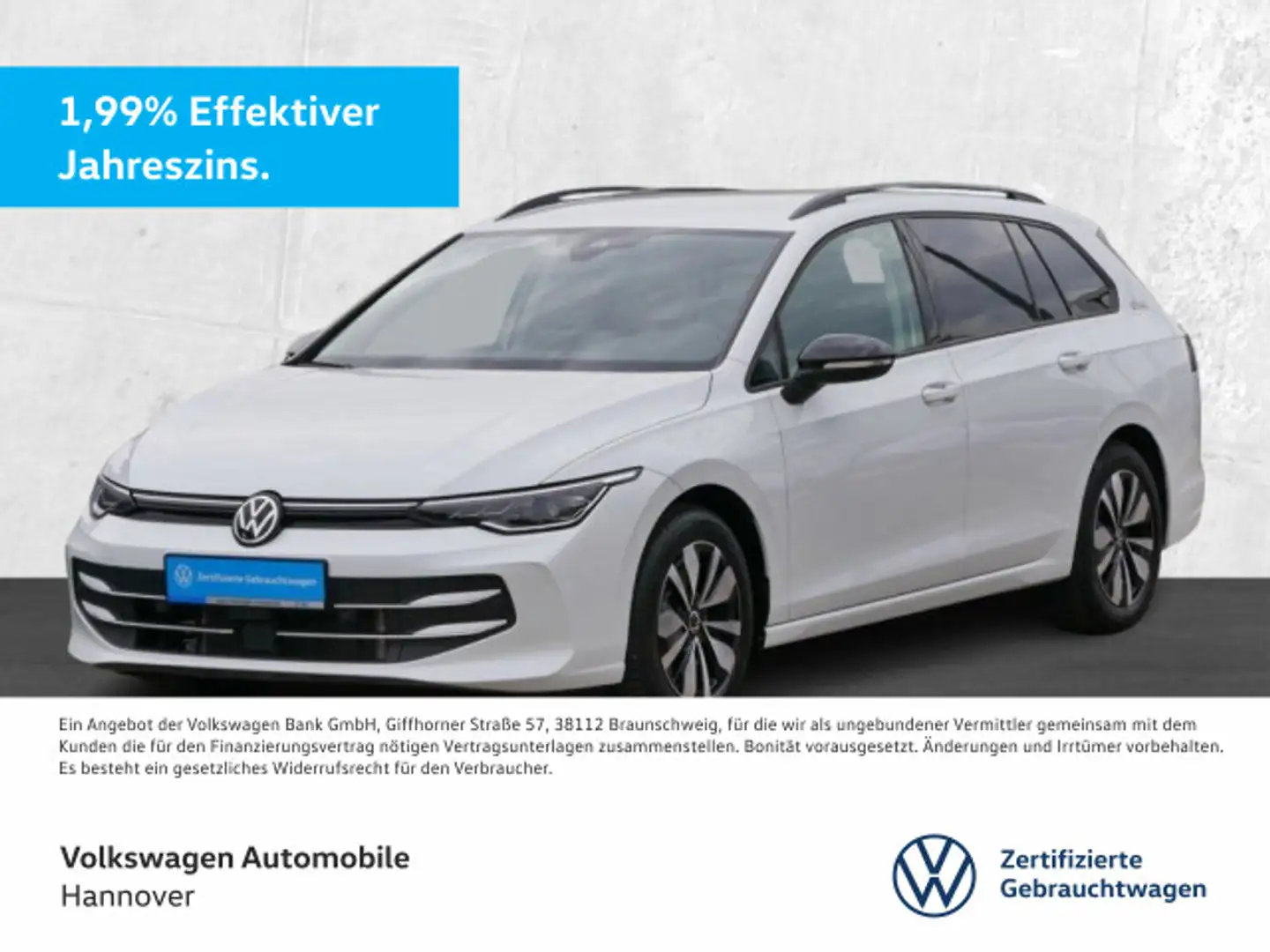 Volkswagen Golf Variant Golf VIII Variant 2.0 TDI DSG Goal Navi AHK LED Weiß - 1