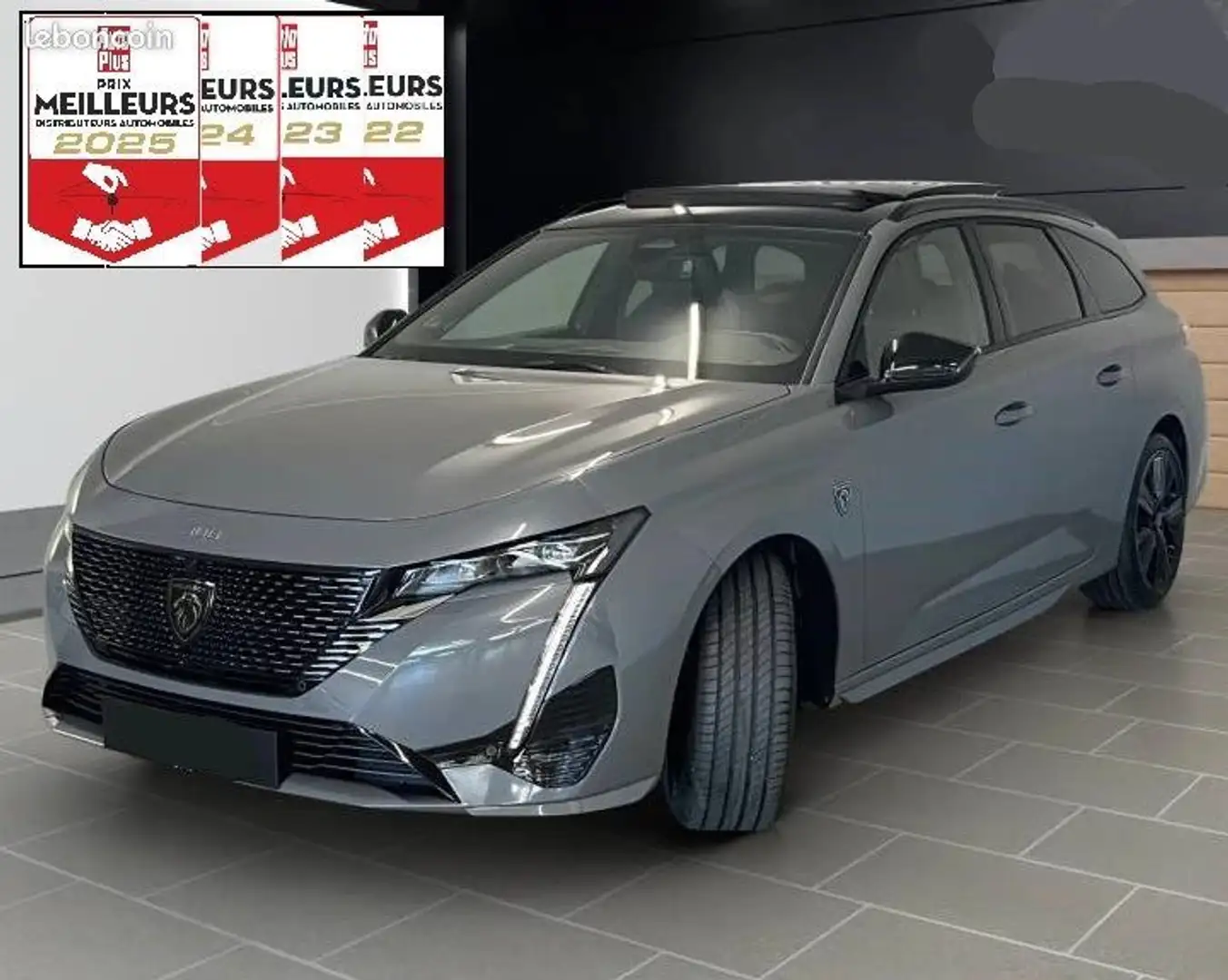 Peugeot 308 hybrid 136 GT e-dcs6 %2B toit panoramique pack vis Grijs - 1