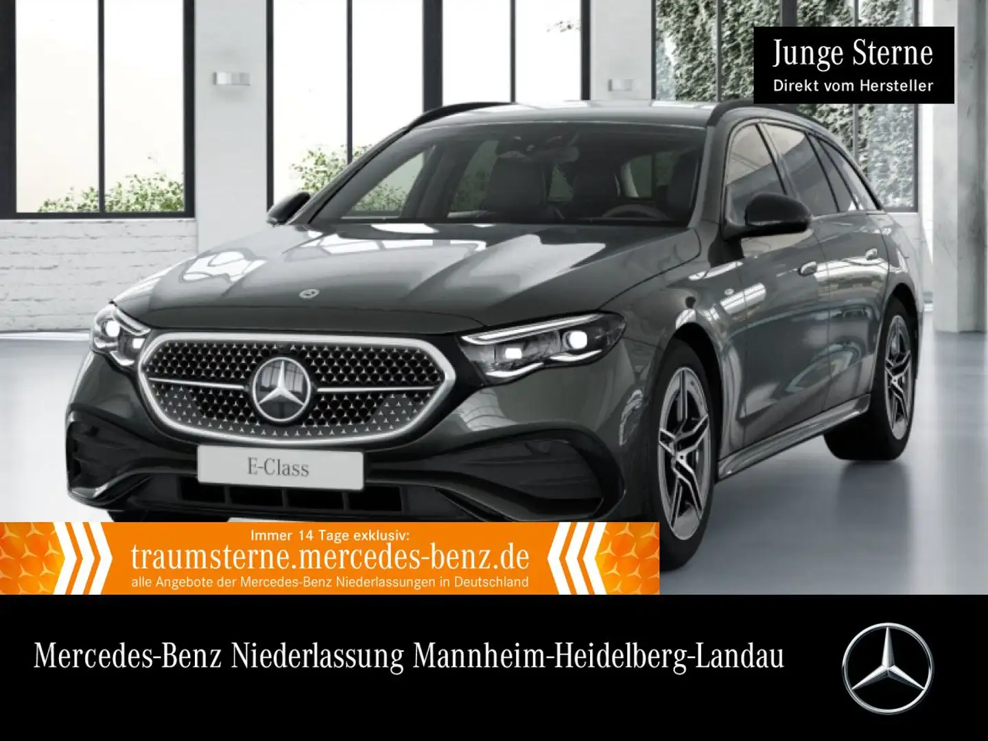 Mercedes-Benz E 300 de T 4M Hybrid AMG Fahrass 360° Burmester 9G Grau - 1