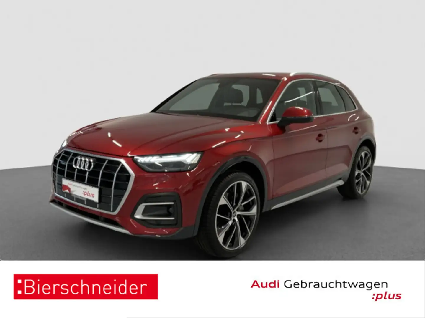Audi Q5 40 TFSI qu S-Line 21 MATRIX HuD CAM ACC Rouge - 1