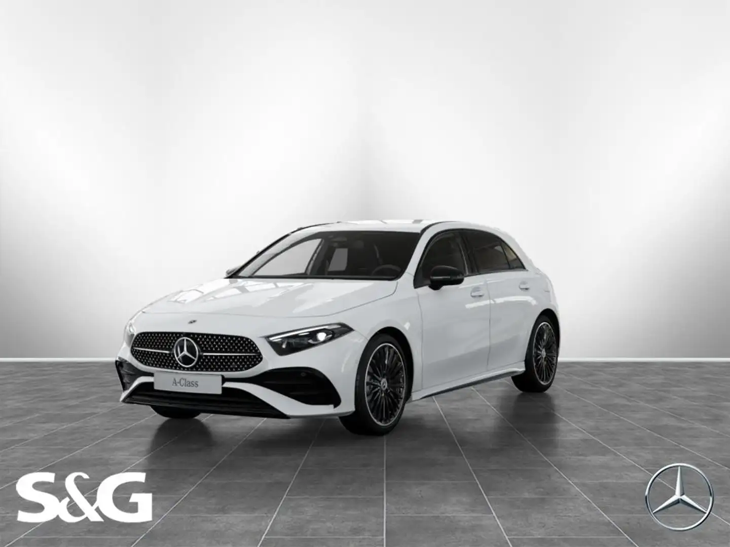 Mercedes-Benz A 180 Kompaktlim. AMG MBUX+M-LED+RüKam+Totwinkel Weiß - 1