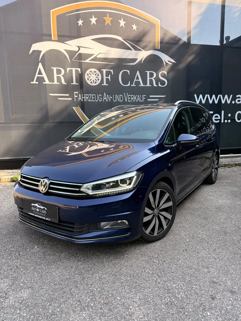 Volkswagen Touran Highline BMT/SHZ/AHK/SHZ/PDC/ Ab 205 Euro im Monat Blau - 1