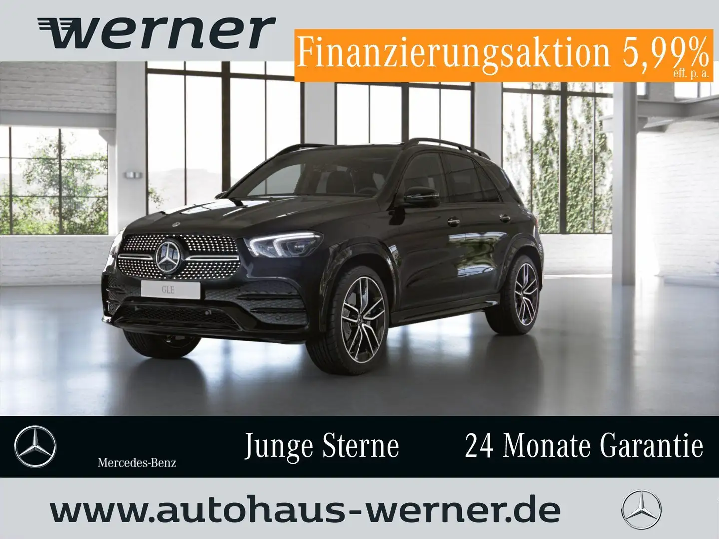 Mercedes-Benz GLE 400 d 4M AMG NIGHT AIRMAT AHK PANO FAP BURME Noir - 1