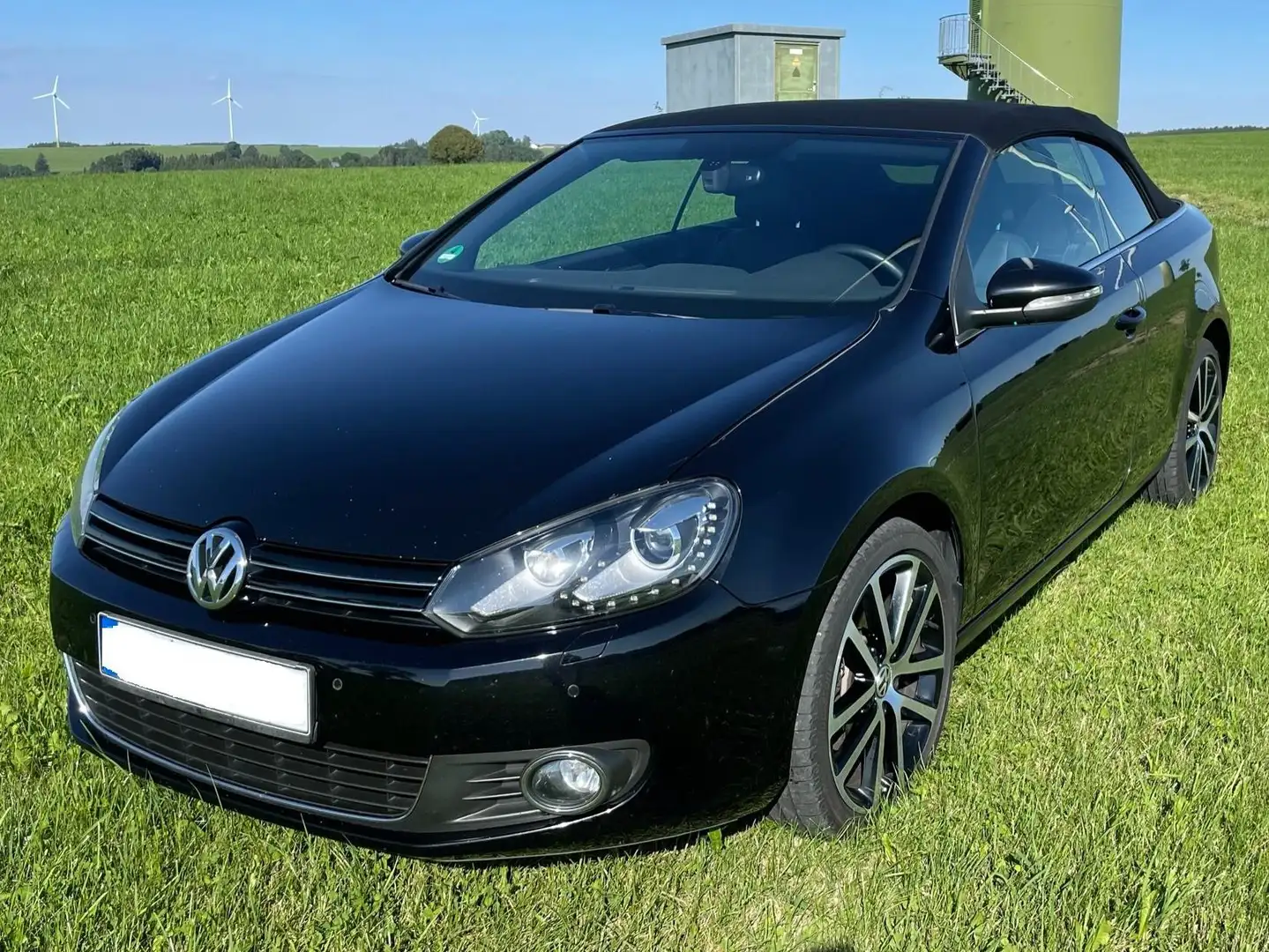 Volkswagen Golf Cabriolet Golf 2.0 Cabrio TDI DSG Voll /Leder / StHz. Negru - 1