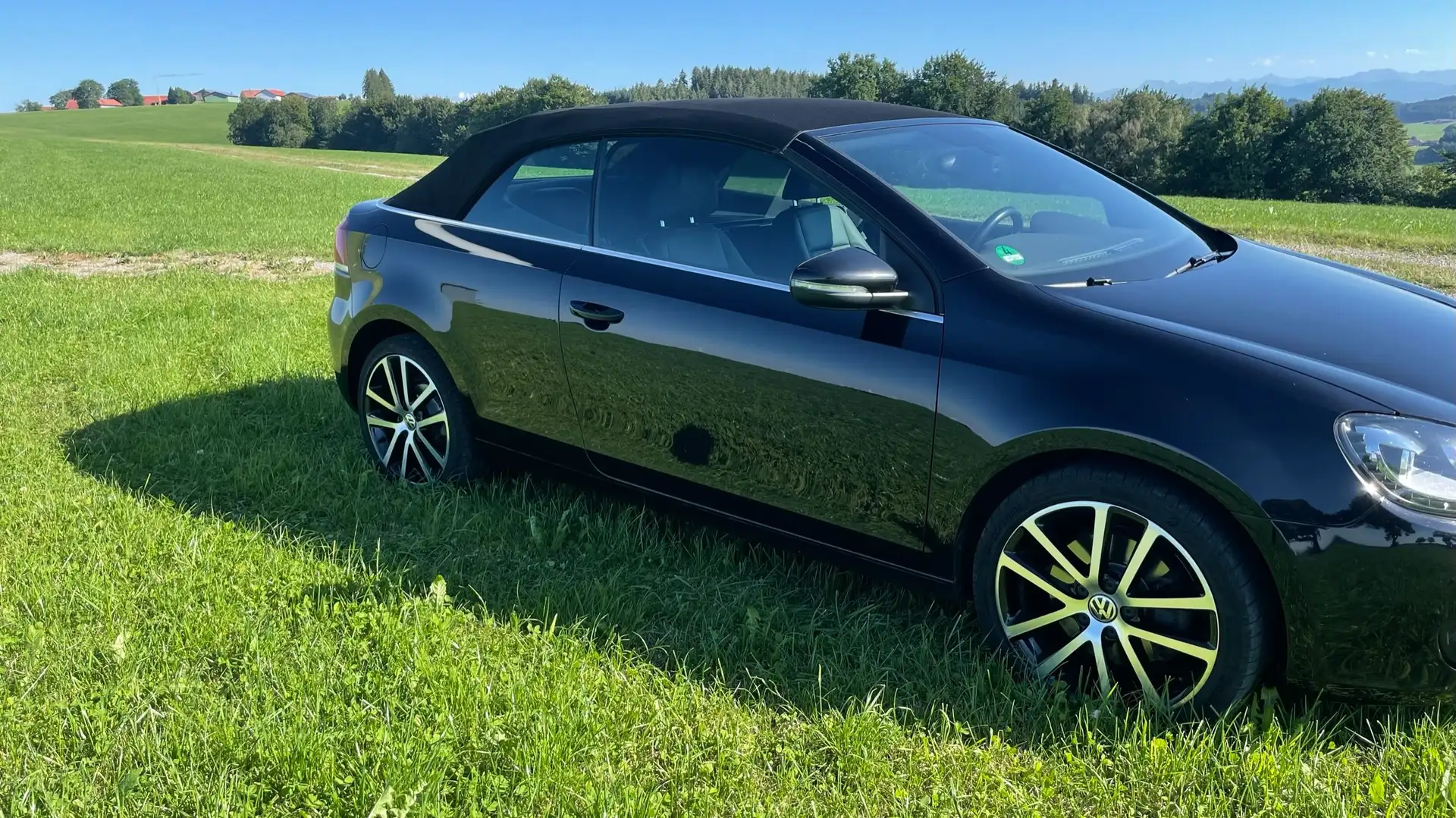 Volkswagen Golf Cabriolet Golf 2.0 Cabrio TDI DSG Voll /Leder / StHz. Negru - 2