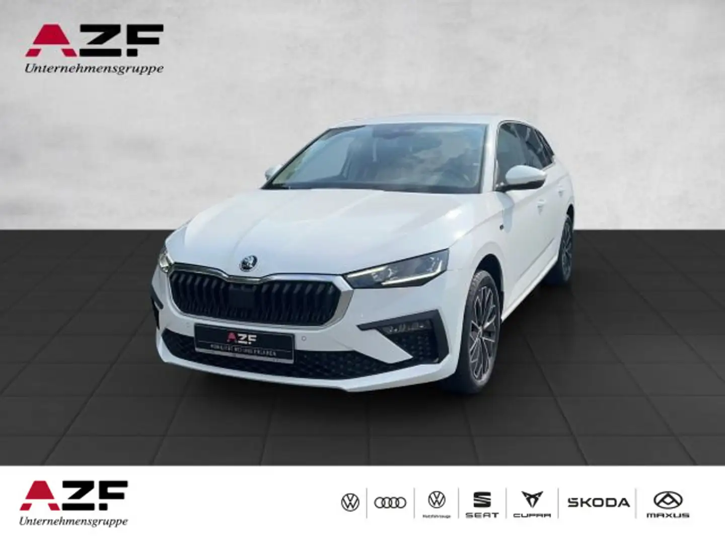 Skoda Scala 1.0 TSI DSG AHK+LED+TEMPOMAT+KAMERA+SITZHZ Weiß - 1