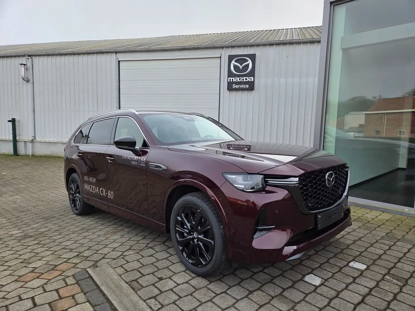 Mazda CX-80 PHEV 327 hp 8AT AWD Homura Plus DEMO 7-ZIT Roşu - 1