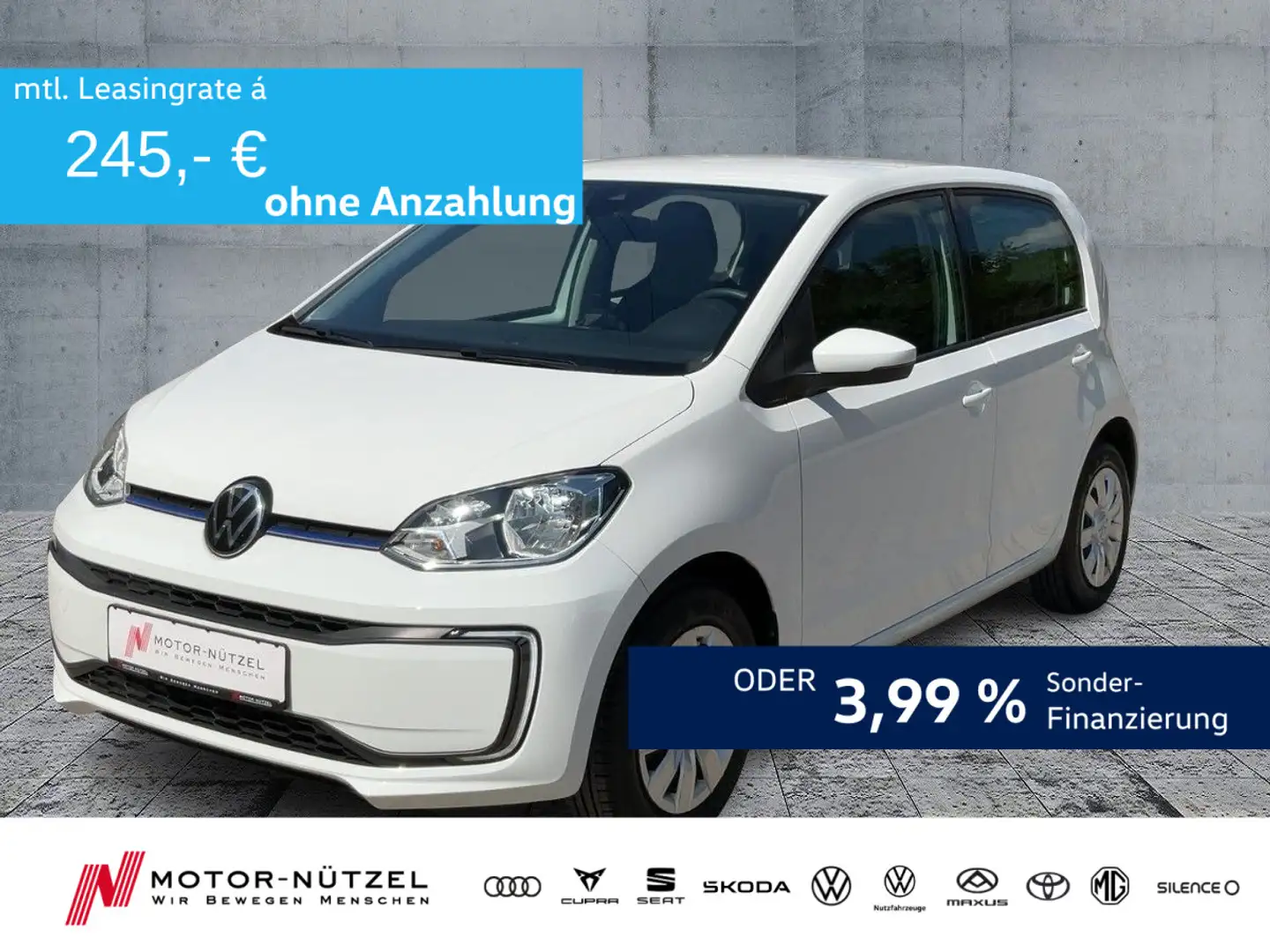 Volkswagen up! e-up! MOVE KLIMA+SHZ+GRA+PDC+RFK+DAB - 8tkm Bílá - 1
