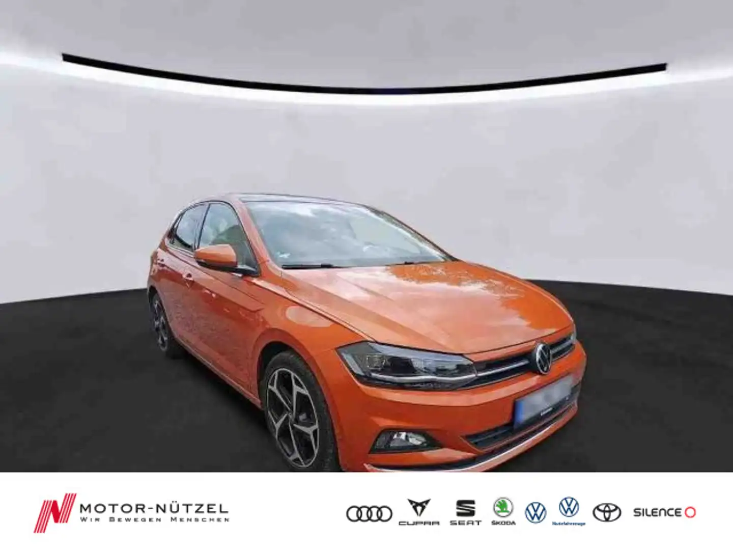 Volkswagen Polo 1.0 TSI HIGHLINE LED+PANO+DAB+SHZ+2xPDC+17Z Orange - 1