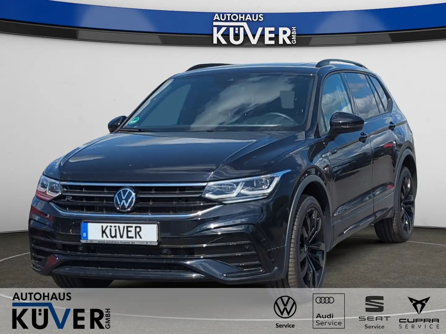 Volkswagen Tiguan Allspace R-Line 2,0 TSI DSG 4M+Pano+AHK Schwarz - 1