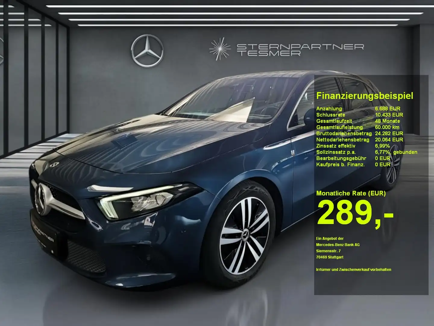 Mercedes-Benz A 200 PROGRESSIVE+MBUX+LED+AMBIENTE+KAMERA Blau - 1