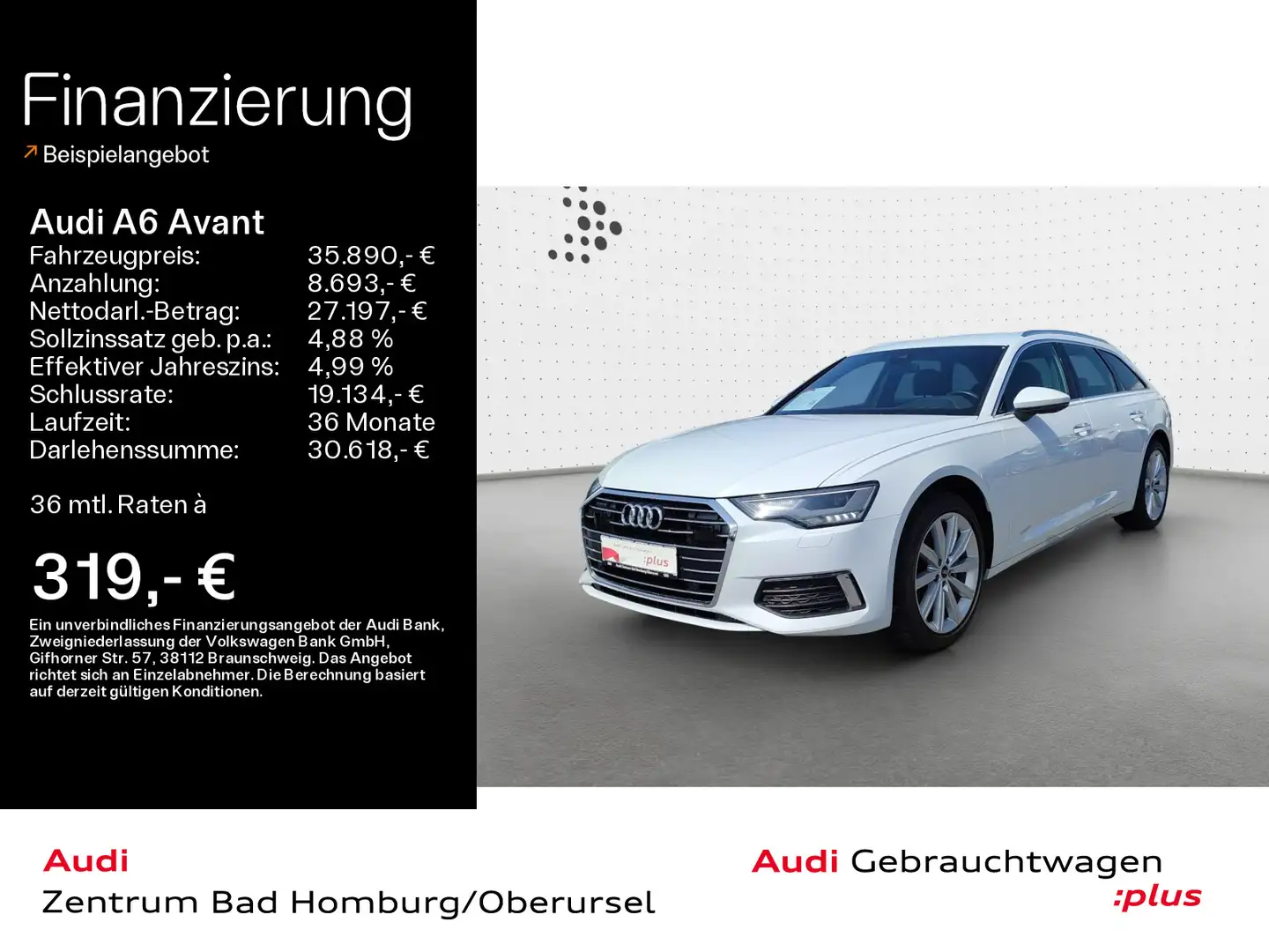 Audi A6 Design 40 TDI quattro*Navi*LED*Alu*PDC* Weiß - 1