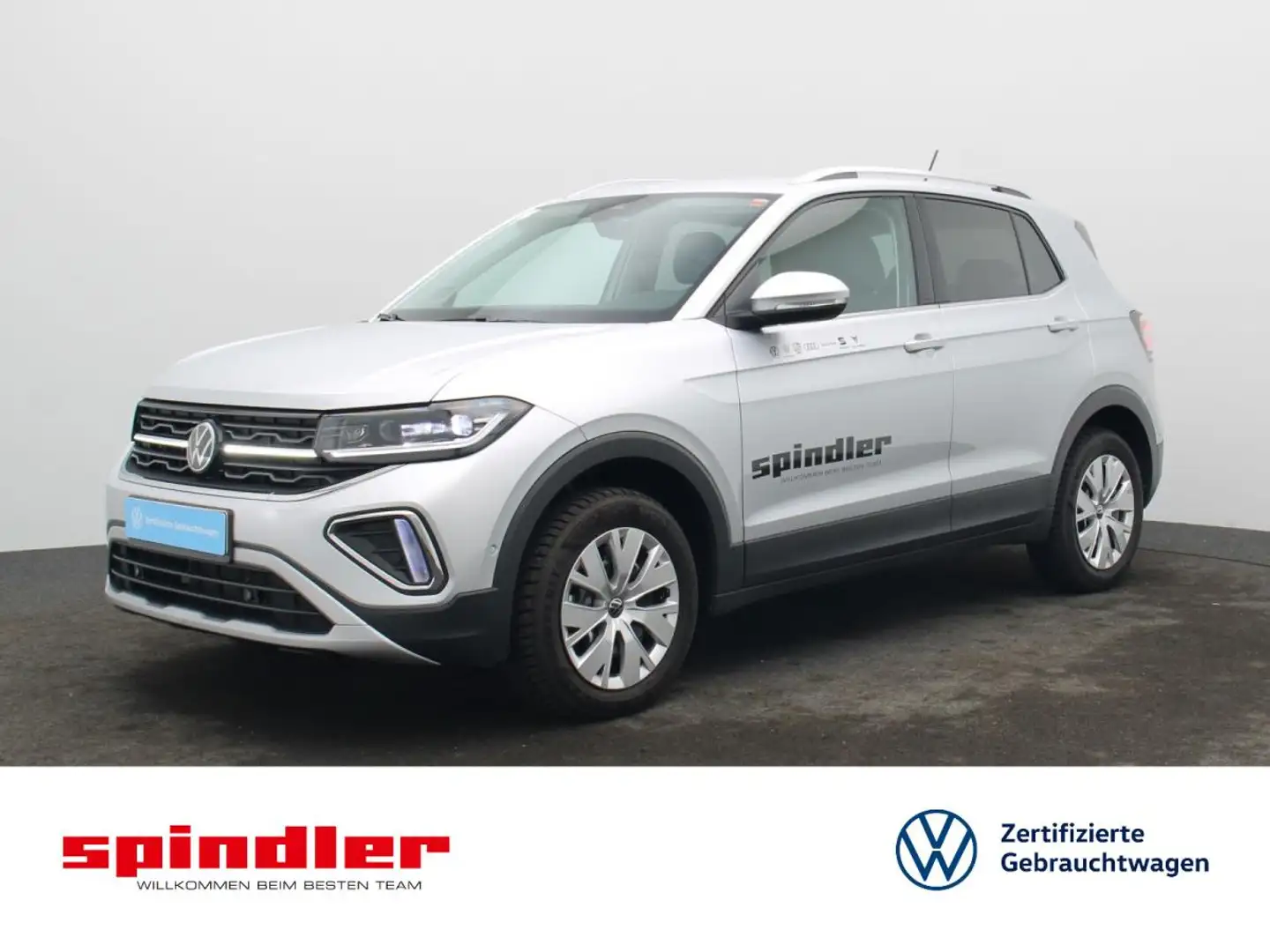 Volkswagen T-Cross Style 1.0TSI / Matrix, IQDrive, AHK, ACC Silber - 1