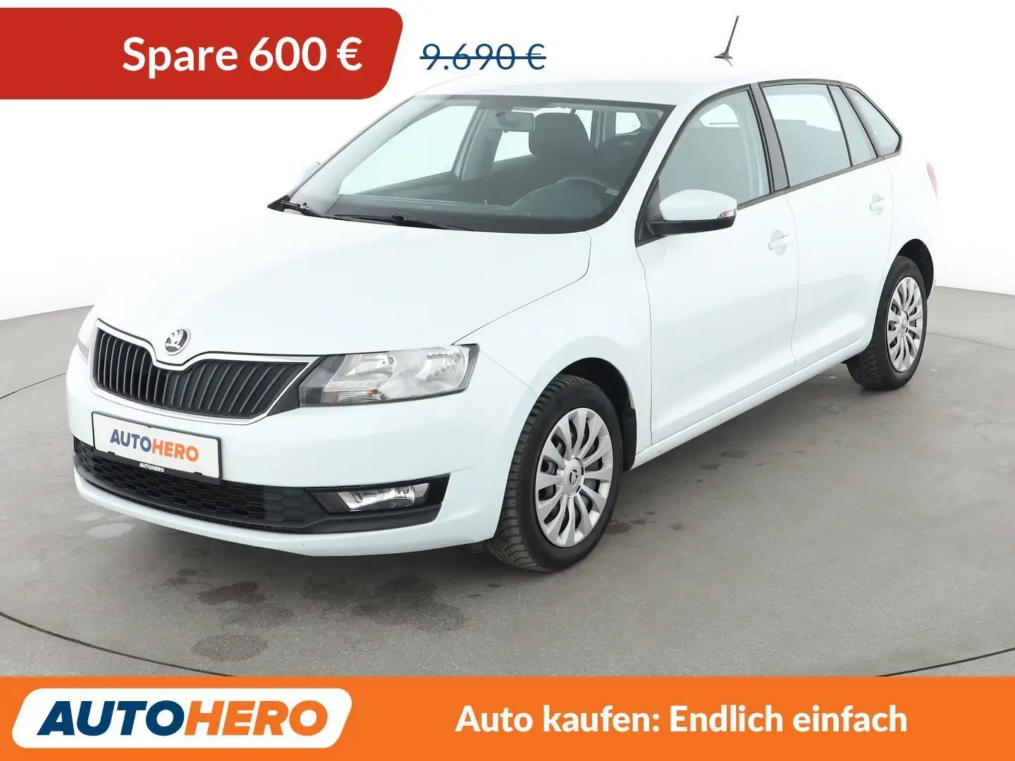 Skoda Rapid/Spaceback 1.0 TSI Ambition*PDC*KLIMA*TEMPO*GARANTIE* Weiß - 1