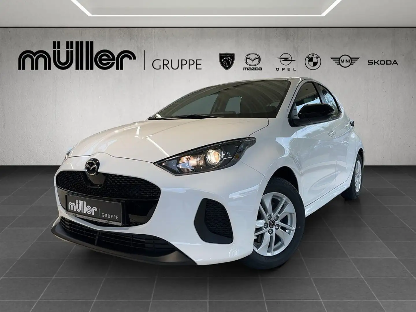 Mazda 2 Hybrid VVT-i 116 PS e-CVT FWD CENTRE Weiß - 1