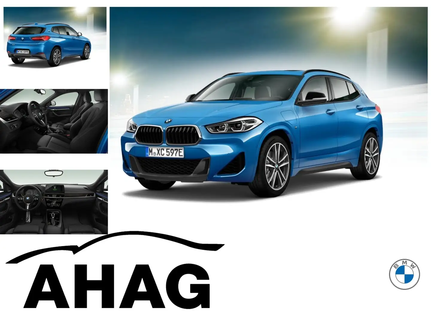 BMW X2 xDrive25e M Sport Steptronic Aut. Panorama Bleu - 1