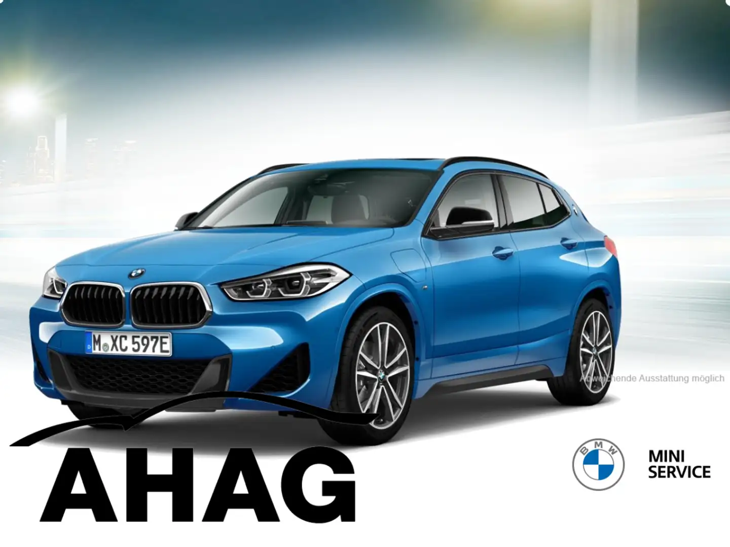 BMW X2 xDrive25e M Sport Steptronic Aut. Panorama Blu/Azzurro - 2