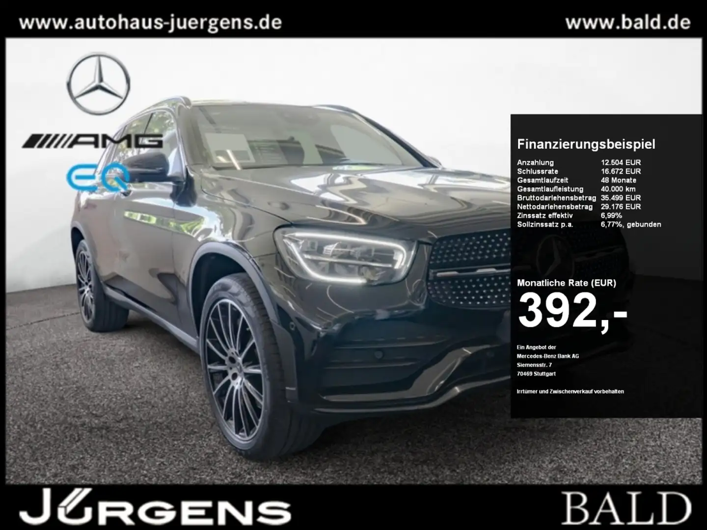 Mercedes-Benz GLC 300 de 4M AMG-Sport/Wide/Burm/AHK/HUD/Night Nero - 1