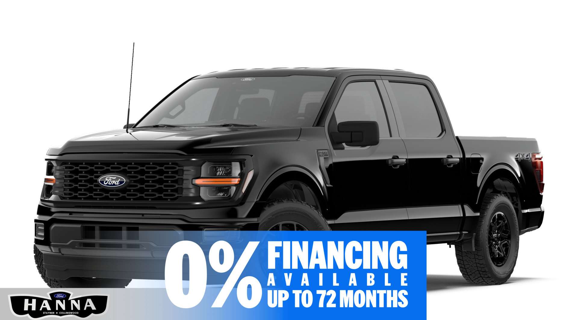 Black 2026 Ford F-150 Pickup Truck Four-Wheel Drive Automatic