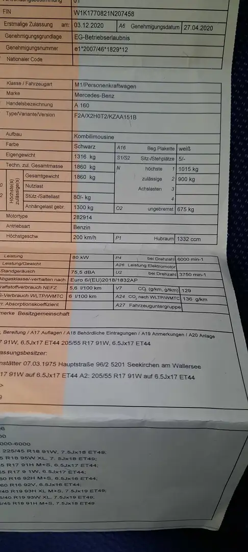 Mercedes-Benz A 160 A 160 Schwarz - 2