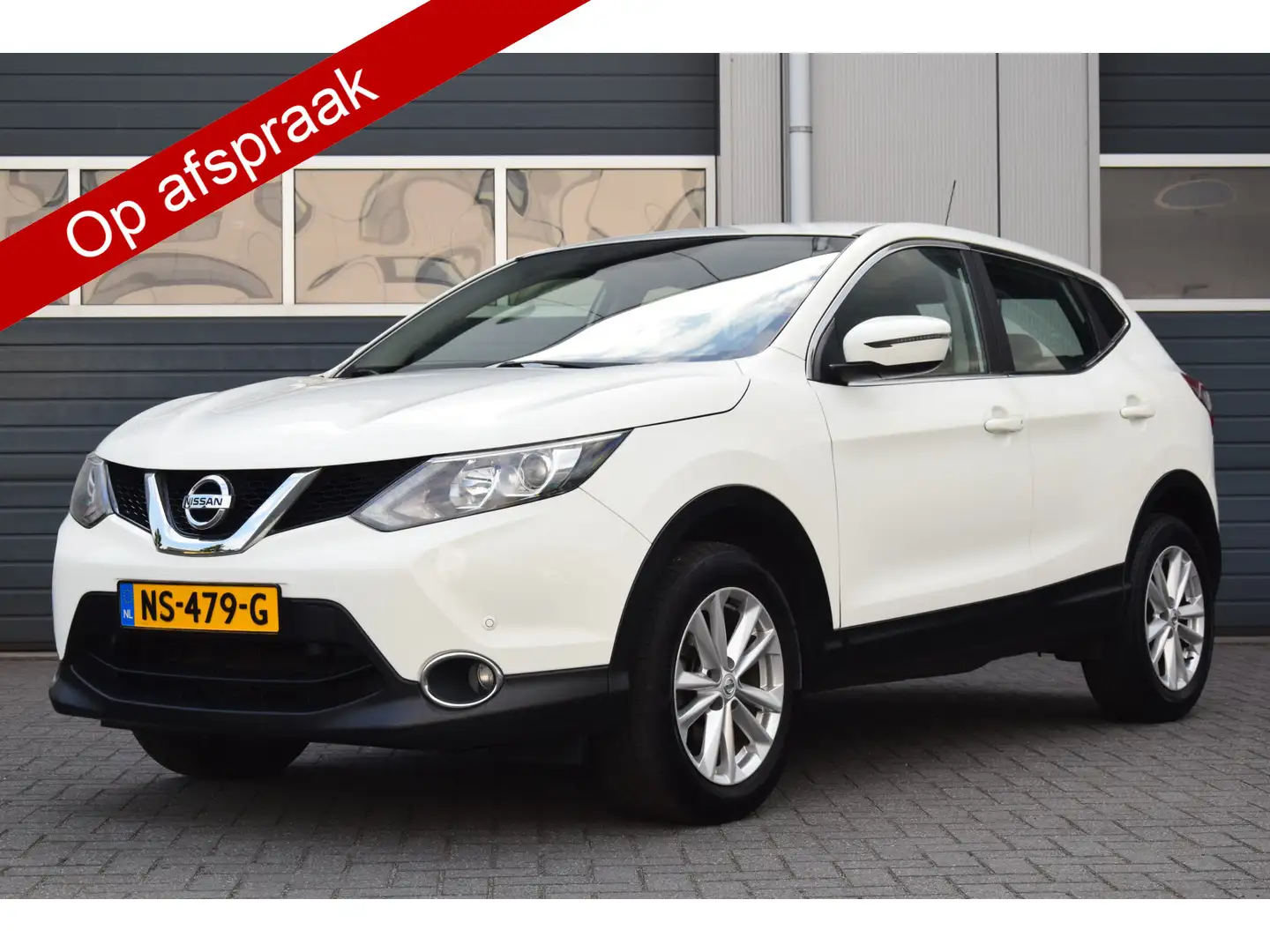 Nissan Qashqai 1.2 Acenta Navi/Camera Ecc Cruise Trekhaak 94dkm! Blanc - 1