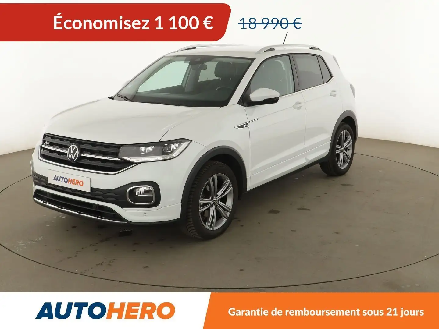 Volkswagen T-Cross 1.0 TSI R-Line Blanc - 1