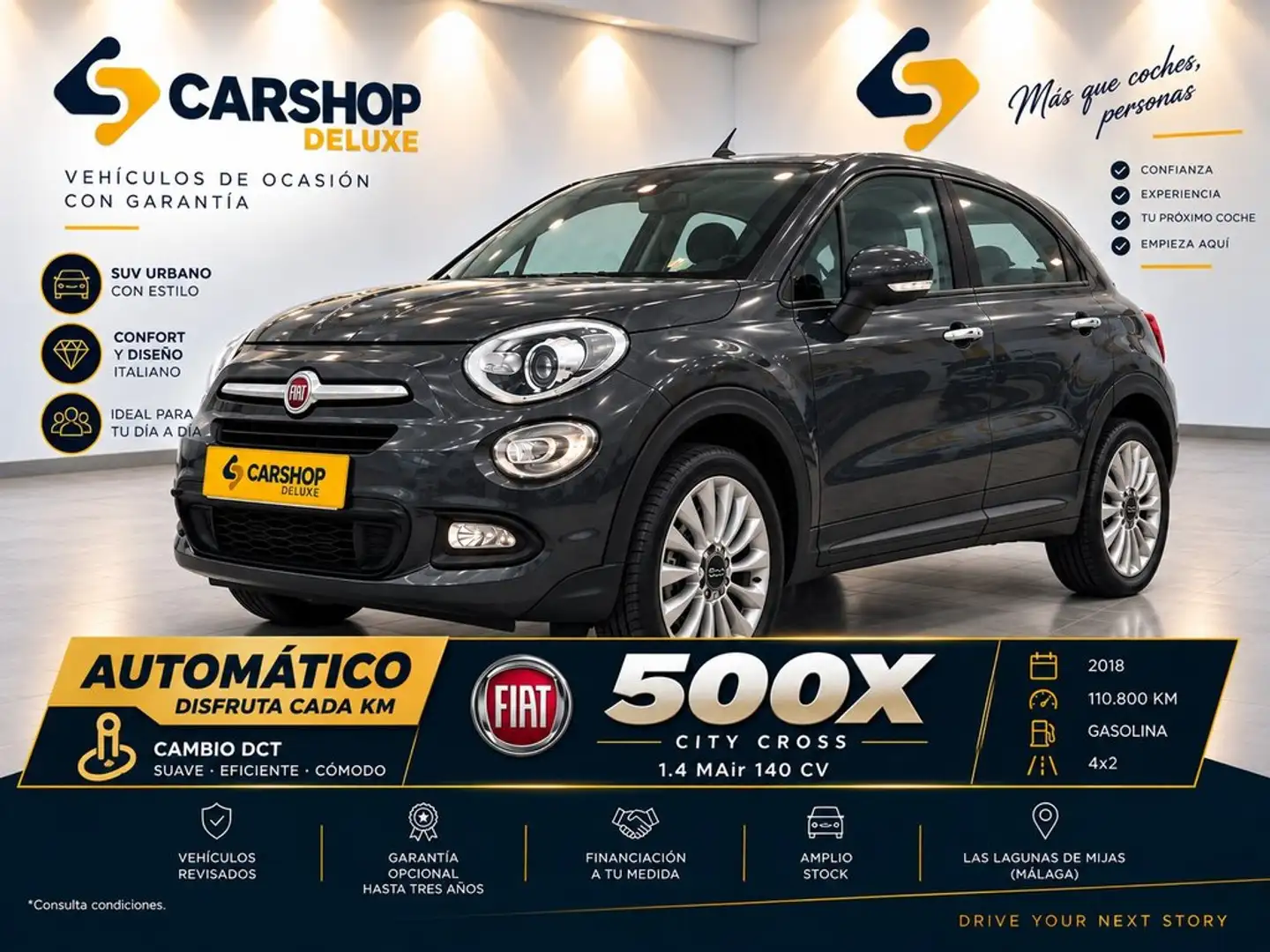 Fiat 500X 1.4 Multiair City Cross 4x2 DDCT 103kW Gris - 1