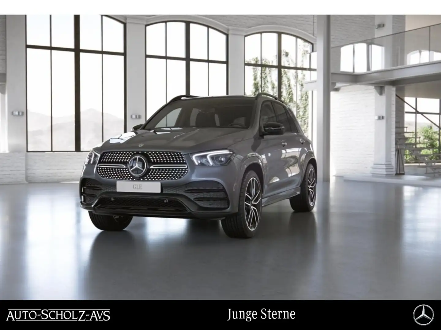 Mercedes-Benz GLE 300 d 4M AMG Night*Pano*AHK*StdHz*360°Easy-P Grau - 1