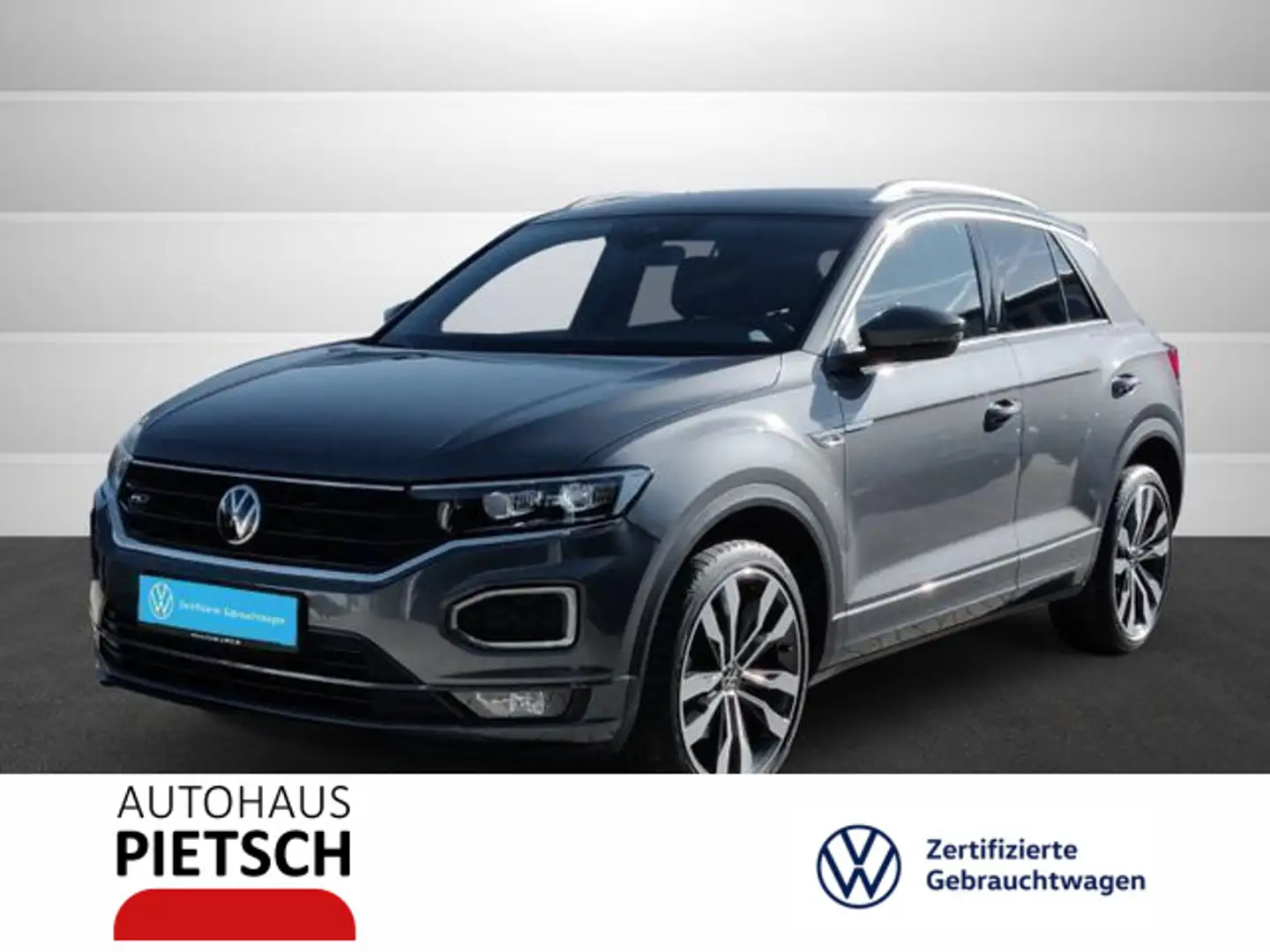 Volkswagen T-Roc 1.5 TSI R-Line LED AHK ACC DigCockpit Navi Grau - 1
