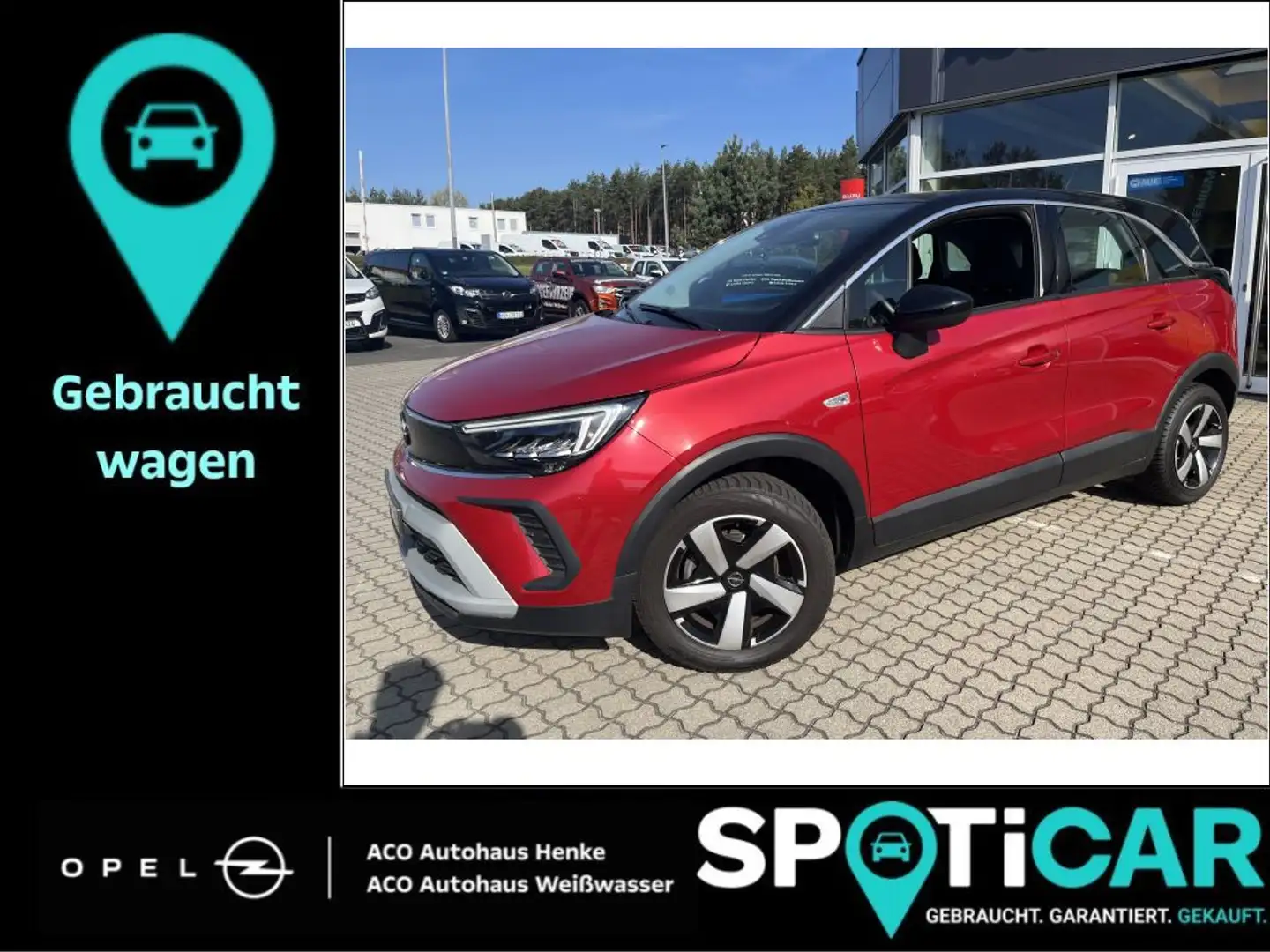 Opel Crossland 1.2 Automatik Elegance Rot - 1