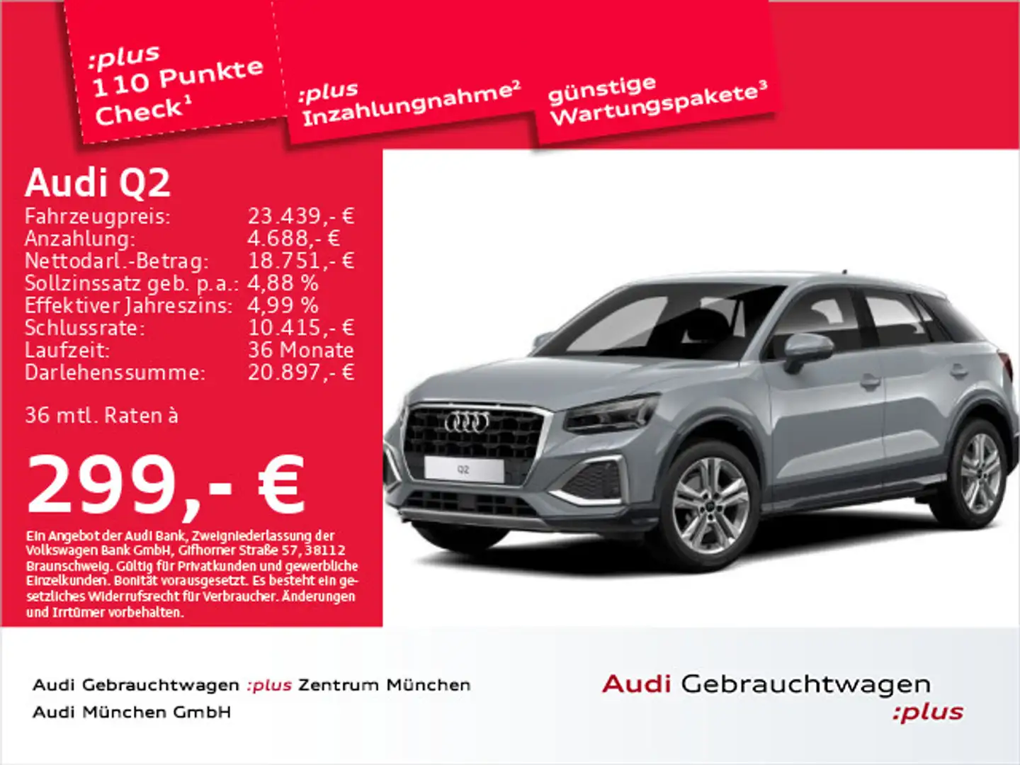 Audi Q2 35 TFSI advanced Navi+/Matrix/Virtual/Kamera Grijs - 1