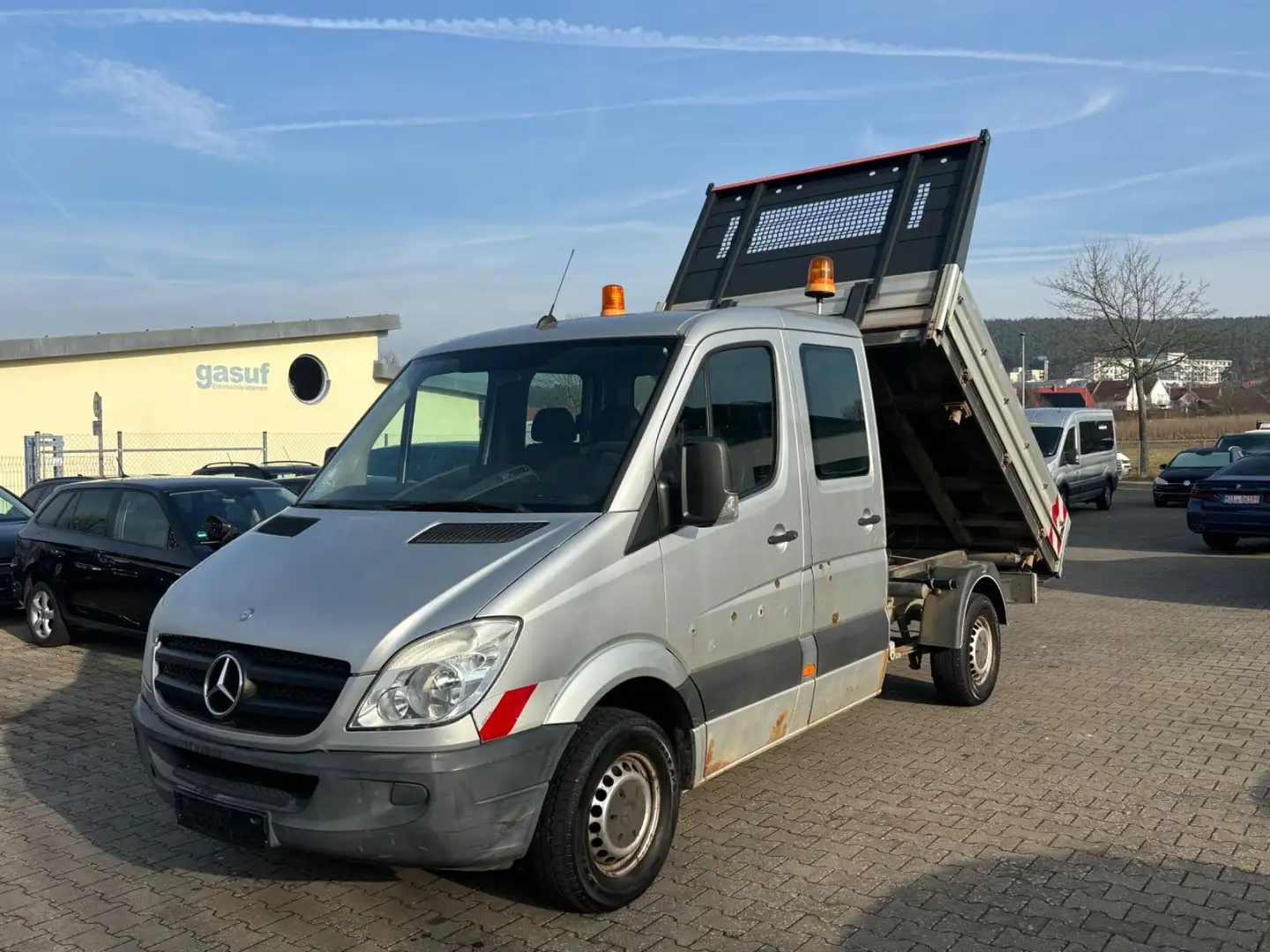Mercedes-Benz Sprinter 313 CDI 3 Seiten Kipper Standhzg Klima Zilver - 1