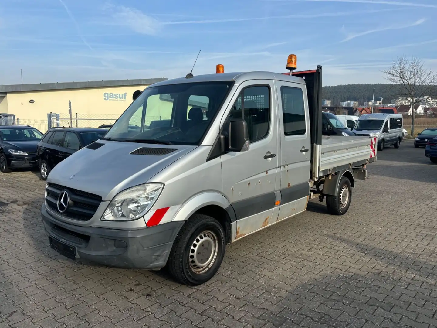 Mercedes-Benz Sprinter 313 CDI 3 Seiten Kipper Standhzg Klima Zilver - 2