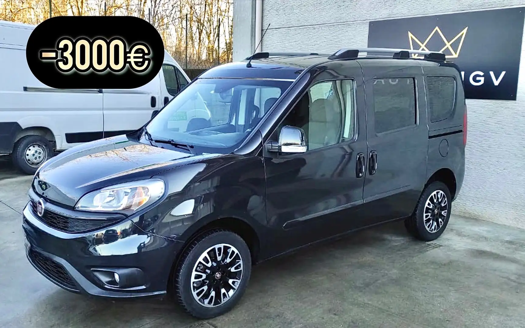 Fiat Doblo Doblo II 1.4 tjt 16v Lounge 120cv my18*SUPER PROMO Noir - 1