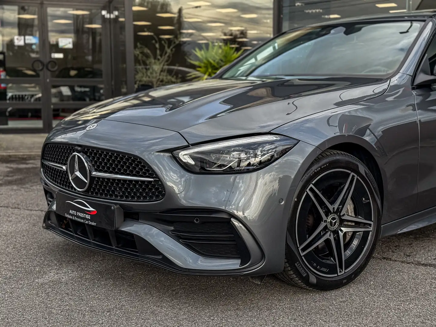 Mercedes-Benz C 220 d MHEV AMG Line Night Edition Toit Ouvrant CarPlay Gris - 2