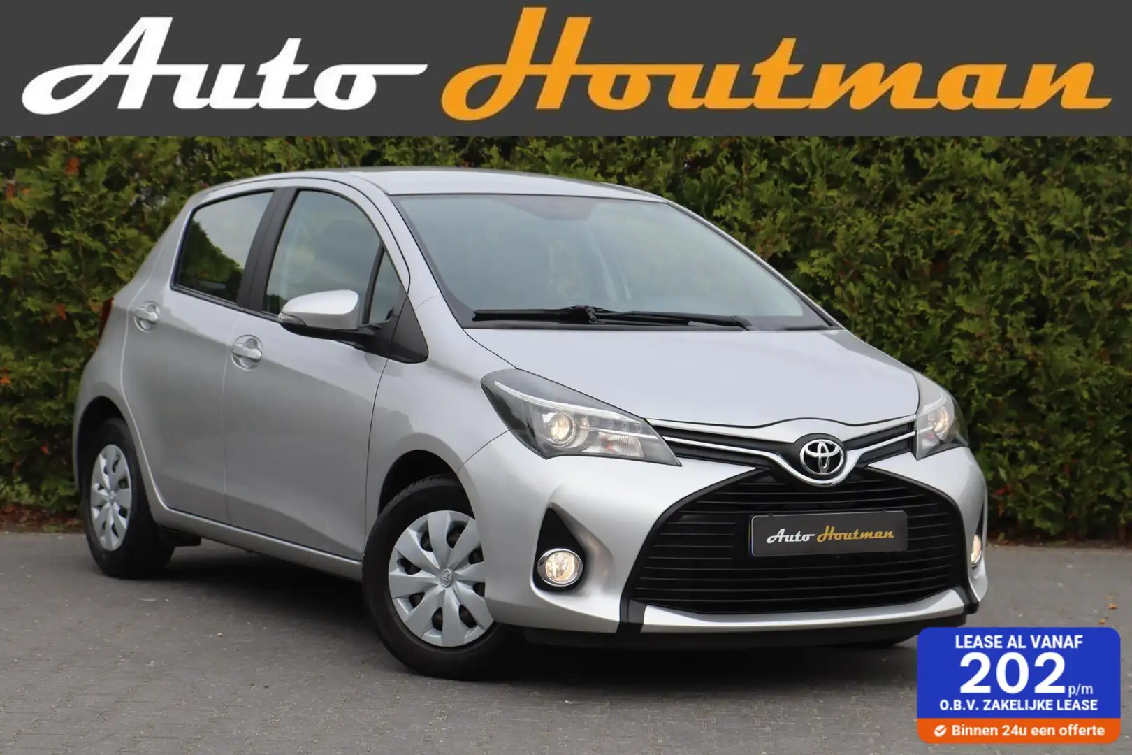 Toyota Yaris 1.3 VVT-i 100 PK! Aspiration Airco|Elektr. pakket| Grijs - 1